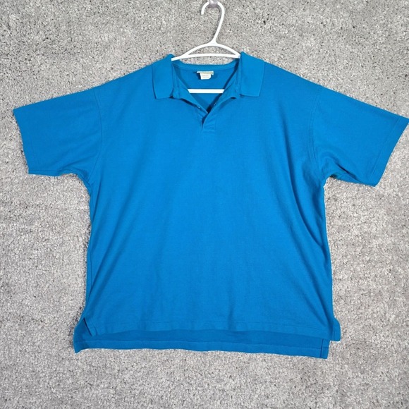 LL Bean Men Polo Shirt Size Large Made In USA Classic Preppy Heritage‎ Outdoors - Picture 1 of 10